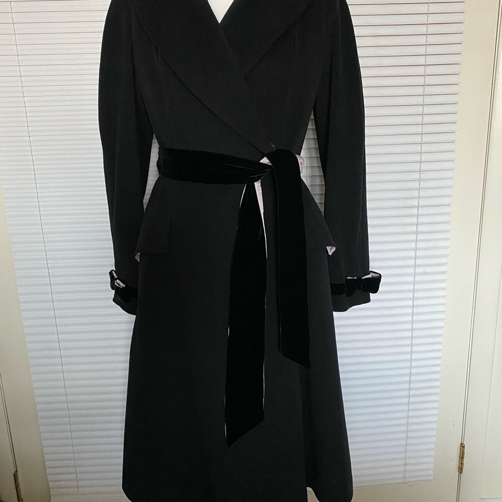 The Limited Black Long Sleeve Dress with Velvet Belt